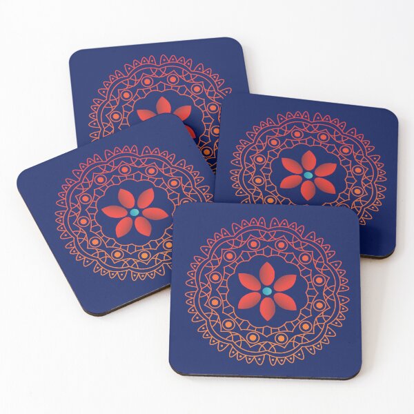 Item preview, Sunset Gradient Radiant Flower - Vibrant Geometric Line Art designed and sold by SolutionsArt.