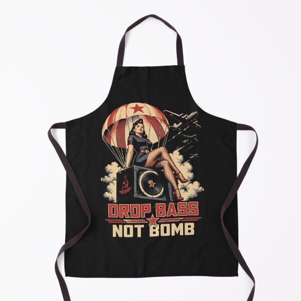 Item preview, Drop Bass Not Bomb ( Pin Up Version ) designed and sold by WULFLAND ARTS.