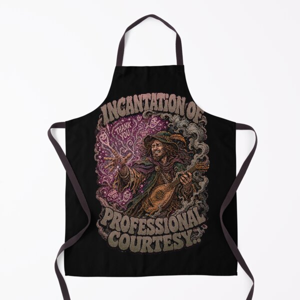 Item preview, Funny Wizard Bard Professional Courtesy Fake Politeness Burnout Retro Comic Art Tee designed and sold by Mythic Ink Studio.