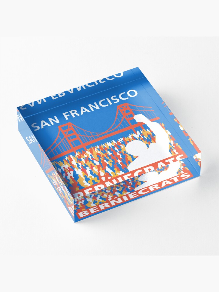 Alternate view of SF Berniecrats Acrylic Block