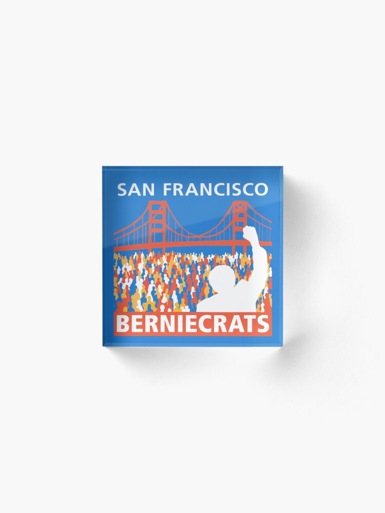 Alternate view of SF Berniecrats Acrylic Block