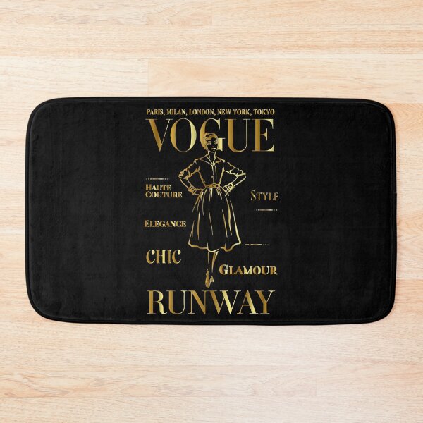 Item preview, Golden Vogue Magazine Cover: Vintage Runway Style Art designed and sold by MalisoStickers.