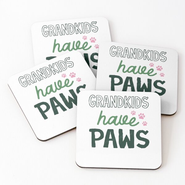 Item preview, Grandkids Have Paws Cute Dog Grandma Grandpa Quote designed and sold by krystalRomanart.