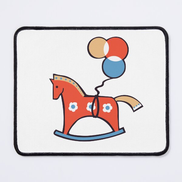 Item preview, a flying Horse with three balloons illustration designed and sold by a.dadash.