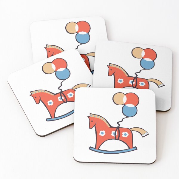 Item preview, a flying Horse with three balloons illustration designed and sold by a.dadash.