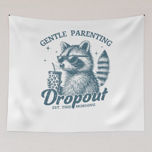 Item preview, Gentle Parenting Dropout Est. This Morningfunny Raccoon Sunglasses (2) designed and sold by krystalRomanart.