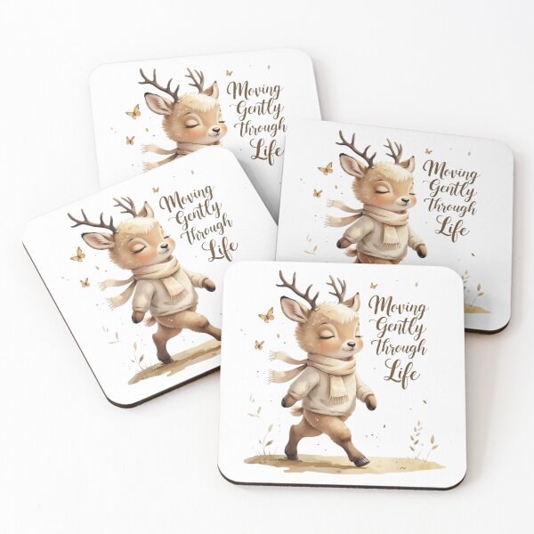 Item preview, Moving Gently Through Life Cute Vintage Deer Woodland Nursery designed and sold by AQUILAKREO.