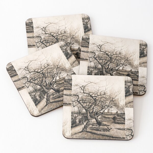 Item preview, The Parsonage Garden at Nuenen in Winter by Vincent van Gogh: Fine Art Poster designed and sold by artofuniverse.