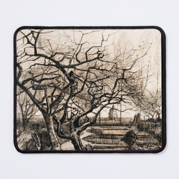 Item preview, The Parsonage Garden at Nuenen in Winter by Vincent van Gogh: Fine Art Poster designed and sold by artofuniverse.