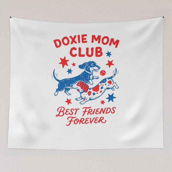 Item preview, Doxie Mom Club Best Friends Forever Dachshund Dogs designed and sold by krystalRomanart.