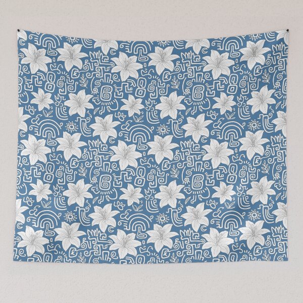 Item preview, tribal lily design designed and sold by Nice-patterns.