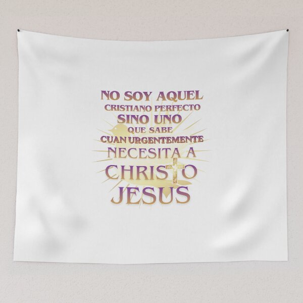 Item preview, No soy aquel cristiano perfecto - Spanish Faith Quote designed and sold by 1WayLearn.