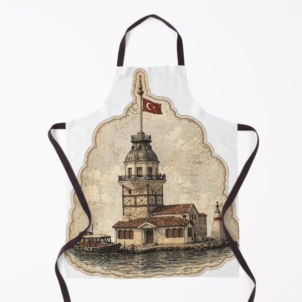 Item preview, Vintage Maiden's Tower Istanbul Travel designed and sold by AmJoJoe.
