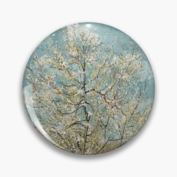 Item preview, The Pink Peach Tree by Vincent van Gogh: Post Impressionist Art Print designed and sold by artofuniverse.