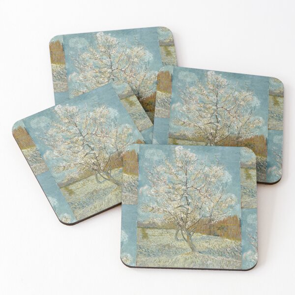 Item preview, The Pink Peach Tree by Vincent van Gogh: Post Impressionist Art Print designed and sold by artofuniverse.