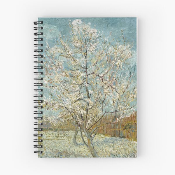 Item preview, The Pink Peach Tree by Vincent van Gogh: Post Impressionist Art Print designed and sold by artofuniverse.