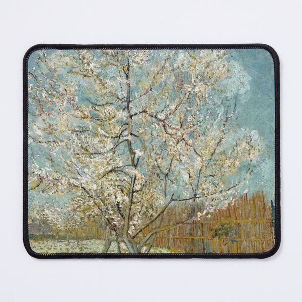 Item preview, The Pink Peach Tree by Vincent van Gogh: Post Impressionist Art Print designed and sold by artofuniverse.
