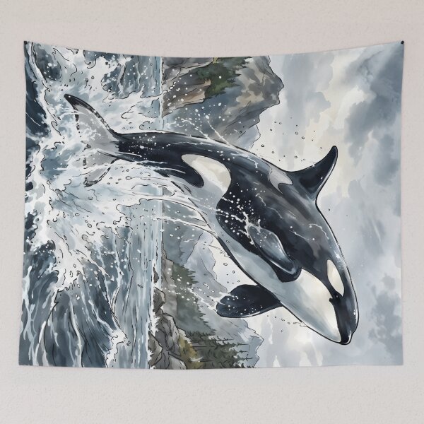 Item preview, Orca Orcinus Southern Resident Salish Sea designed and sold by RubisLeaf.