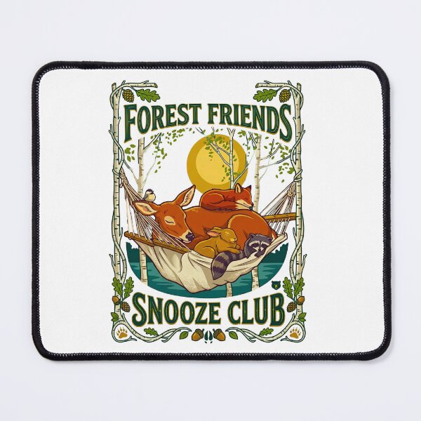 Item preview, Forest Friends Snooze Club Sleeping Animals designed and sold by TeeARTHY.