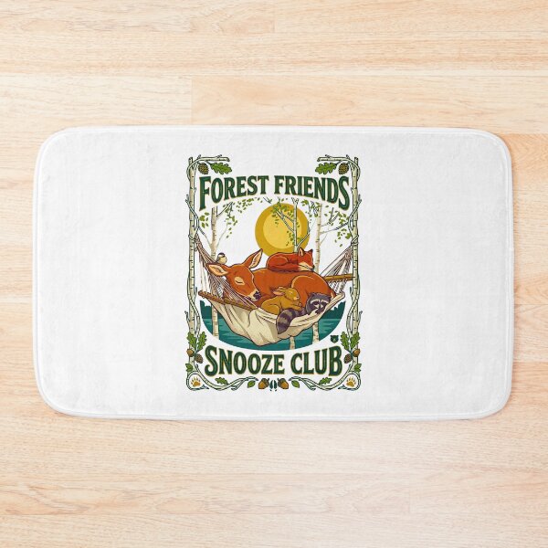Item preview, Forest Friends Snooze Club Sleeping Animals designed and sold by TeeARTHY.