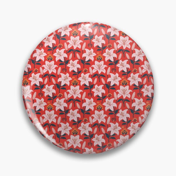 Item preview, pink lilies designed and sold by Nice-patterns.