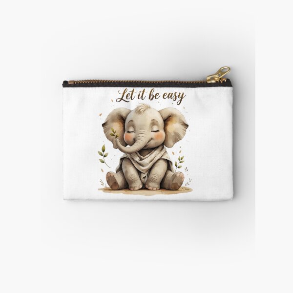 Item preview, Let It Be Easy Cute Vintage Elephant Baby Nursery Decor designed and sold by AQUILAKREO.