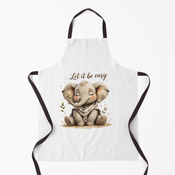 Item preview, Let It Be Easy Cute Vintage Elephant Baby Nursery Decor designed and sold by AQUILAKREO.
