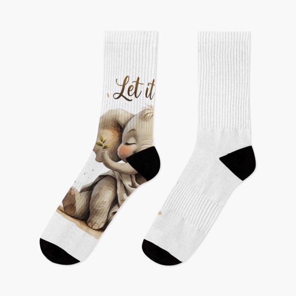 Item preview, Let It Be Easy Cute Vintage Elephant Baby Nursery Decor designed and sold by AQUILAKREO.