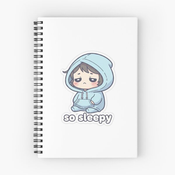 Item preview, So Sleepy Cute Hoodie Character – Tired Relatable Cozy Aesthetic designed and sold by Allanfeatures.