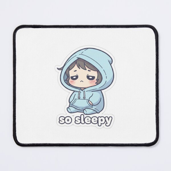Item preview, So Sleepy Cute Hoodie Character – Tired Relatable Cozy Aesthetic designed and sold by Allanfeatures.