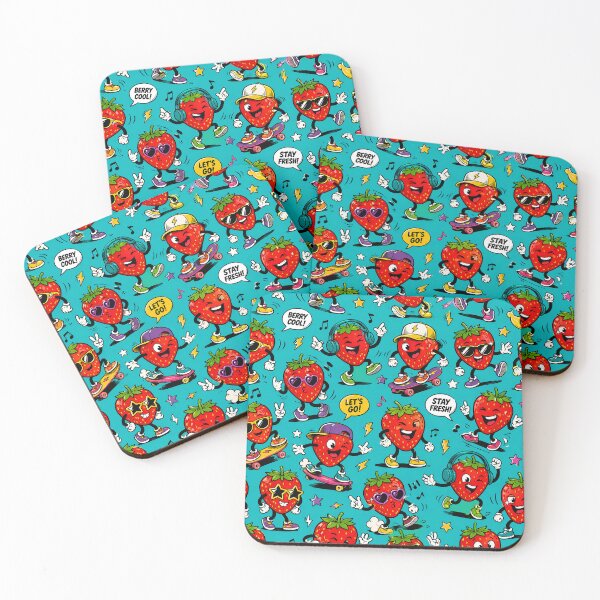 Item preview, Animated strawberries in action and style designed and sold by Imprearte.