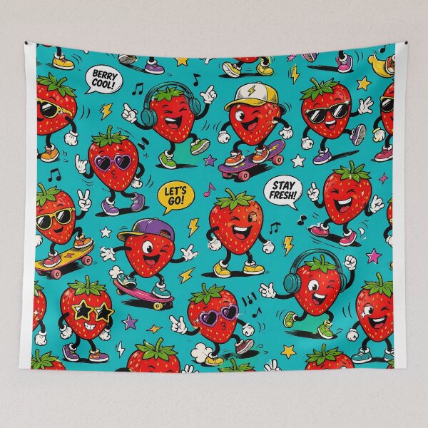 Item preview, Animated strawberries in action and style designed and sold by Imprearte.