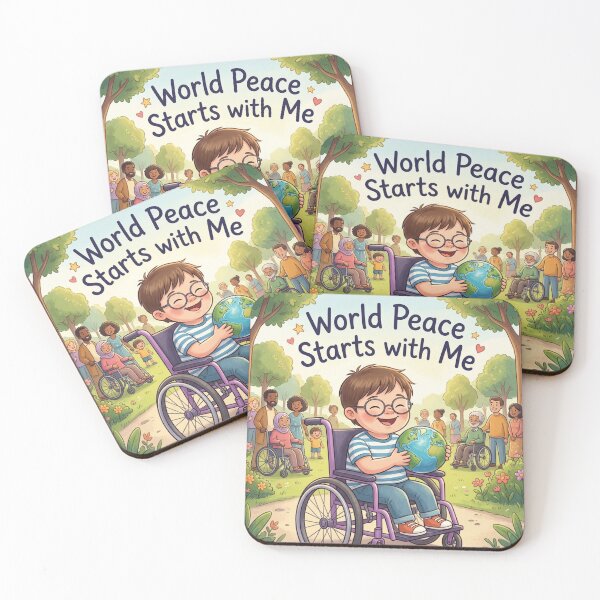 Item preview, AI Art - World Peace Starts with Me designed and sold by Whimsyful Designs.