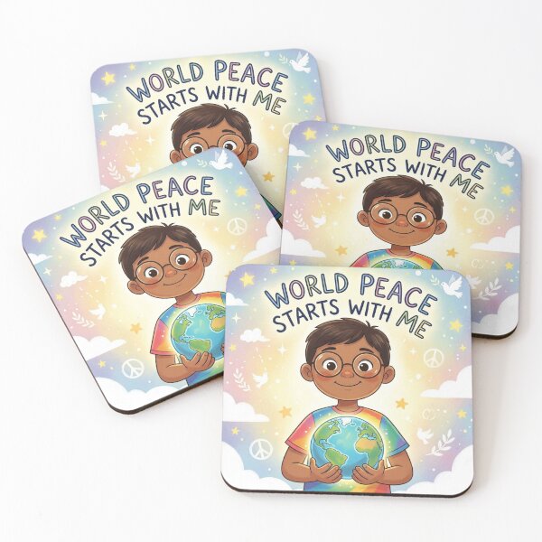 Item preview, AI Art - World Peace Starts with Me designed and sold by Whimsyful Designs.