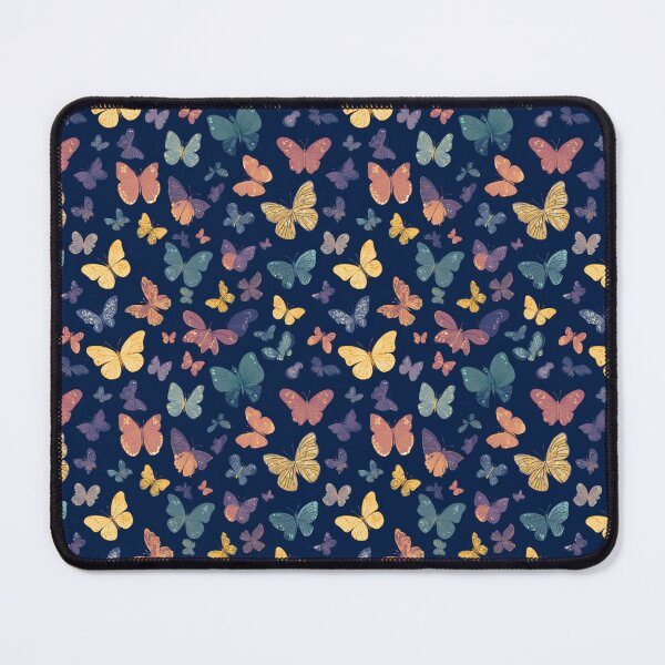 Item preview, Elegant Colorful Butterflies Flying Pattern Design designed and sold by NicolasGlowArt.
