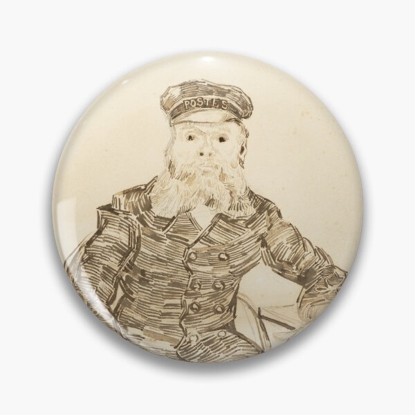 Item preview, The Postman Joseph Roulin by Vincent van Gogh: Vintage Line Art Portrait designed and sold by artofuniverse.
