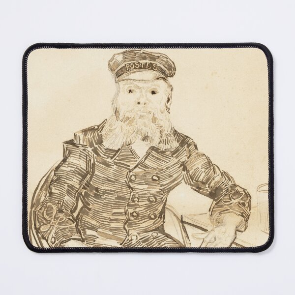 Item preview, The Postman Joseph Roulin by Vincent van Gogh: Vintage Line Art Portrait designed and sold by artofuniverse.