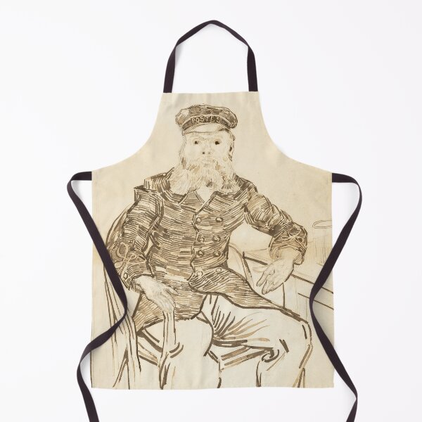 Item preview, The Postman Joseph Roulin by Vincent van Gogh: Vintage Line Art Portrait designed and sold by artofuniverse.