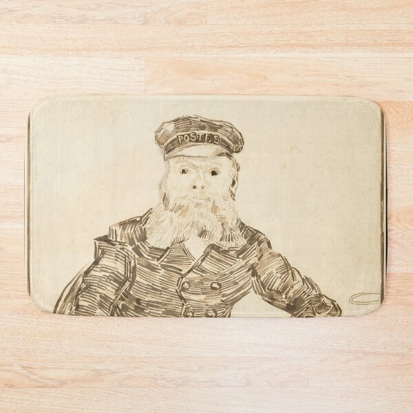 Item preview, The Postman Joseph Roulin by Vincent van Gogh: Vintage Line Art Portrait designed and sold by artofuniverse.