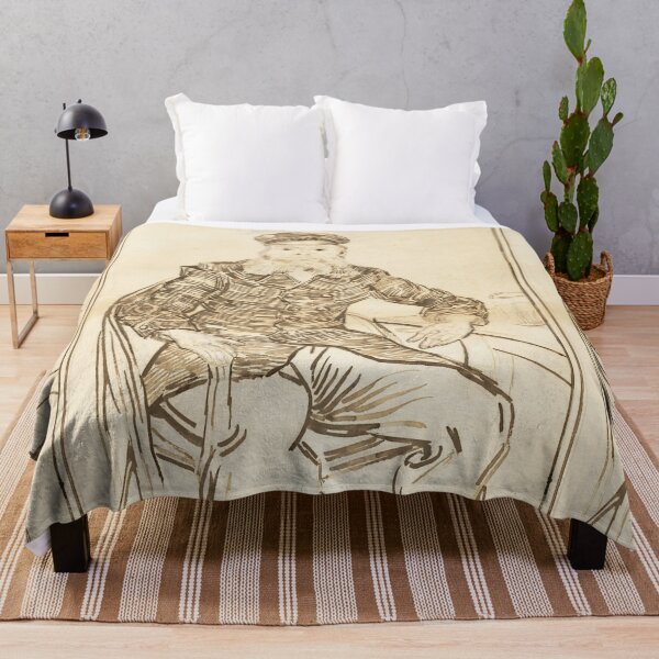 Item preview, The Postman Joseph Roulin by Vincent van Gogh: Vintage Line Art Portrait designed and sold by artofuniverse.