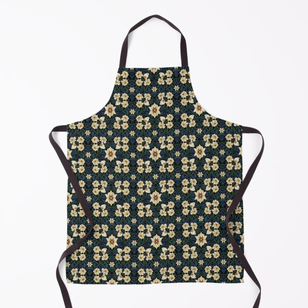 Artikelvorschau, goldenes Blumenmuster entworfen und verkauft von Nice-patterns.