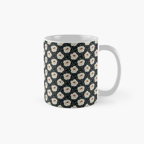 Item preview, white roses pattern designed and sold by Nice-patterns.