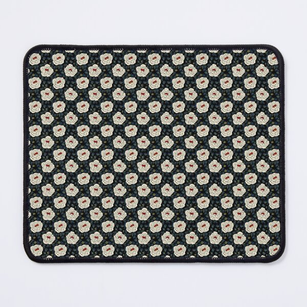 Item preview, white roses pattern designed and sold by Nice-patterns.