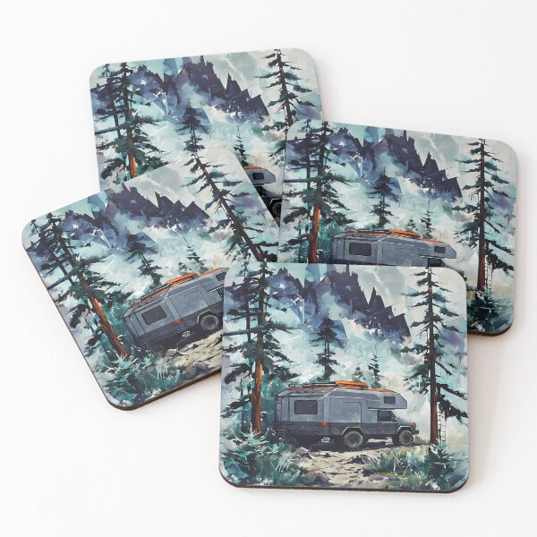 Item preview, Explore The Unknown - Modern Expedition Camper Watercolor designed and sold by Modern Nest Art.