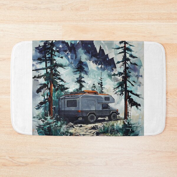 Item preview, Explore The Unknown - Modern Expedition Camper Watercolor designed and sold by Modern Nest Art.