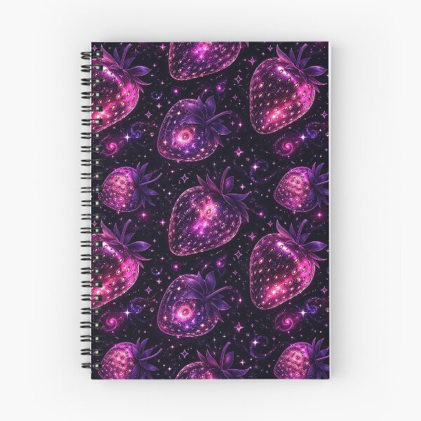 Artikelvorschau, Kosmische Erdbeeren vor sternenklarem Hintergrund entworfen und verkauft von Imprearte.