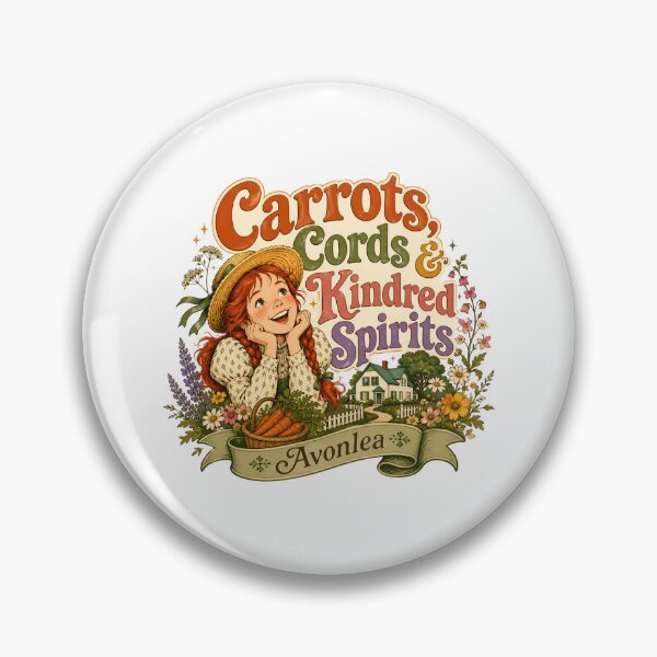 Item preview, Carrots Cords And Kindred Spirits Retro Avonlea Anne Shirley designed and sold by Fenay Designs.