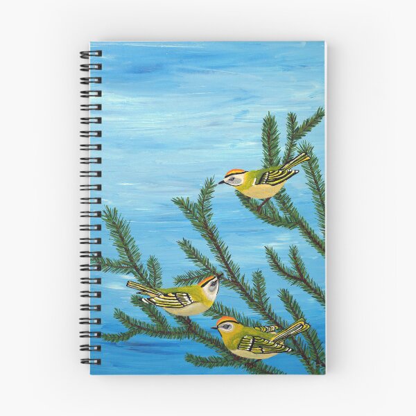 Item preview, Three golden-crowned kinglets. (Bird of hope) designed and sold by Richard Leclerc, Artiste peintre.