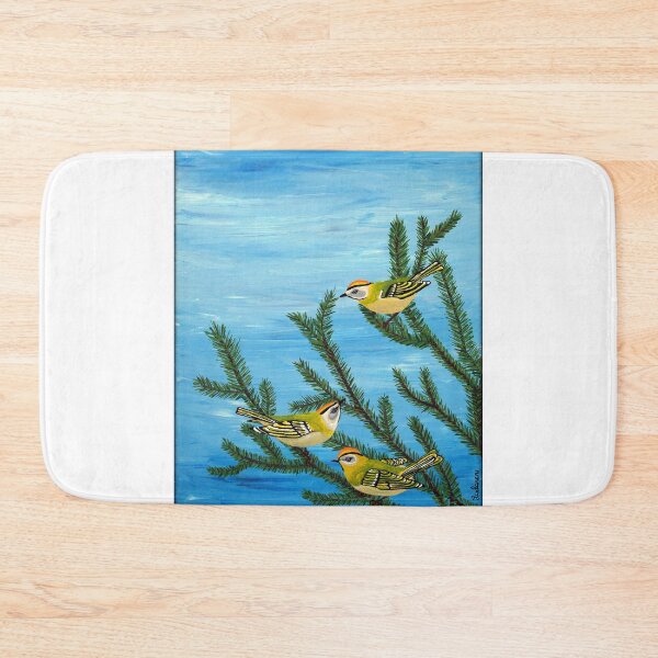 Item preview, Three golden-crowned kinglets. (Bird of hope) designed and sold by Richard Leclerc, Artiste peintre.