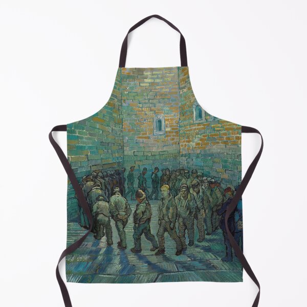 Item preview, The Prison Courtyard by Vincent van Gogh: Post Impressionist Fine Art Print designed and sold by artofuniverse.